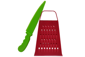 Pack Cuchillo y Rayador de Plástico